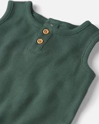 Baby Boy 2-Pack Organic Cotton Rompers in Jungle