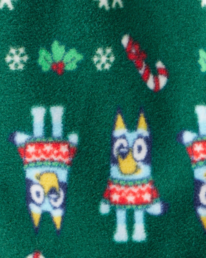 Toddler Bluey™ Cotton Long-Sleeve Loose Fit 2-Piece Pajamas - Grey/Green