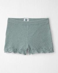 Toddler Girl 2-Piece Organic Cotton Knit Top & Short Set