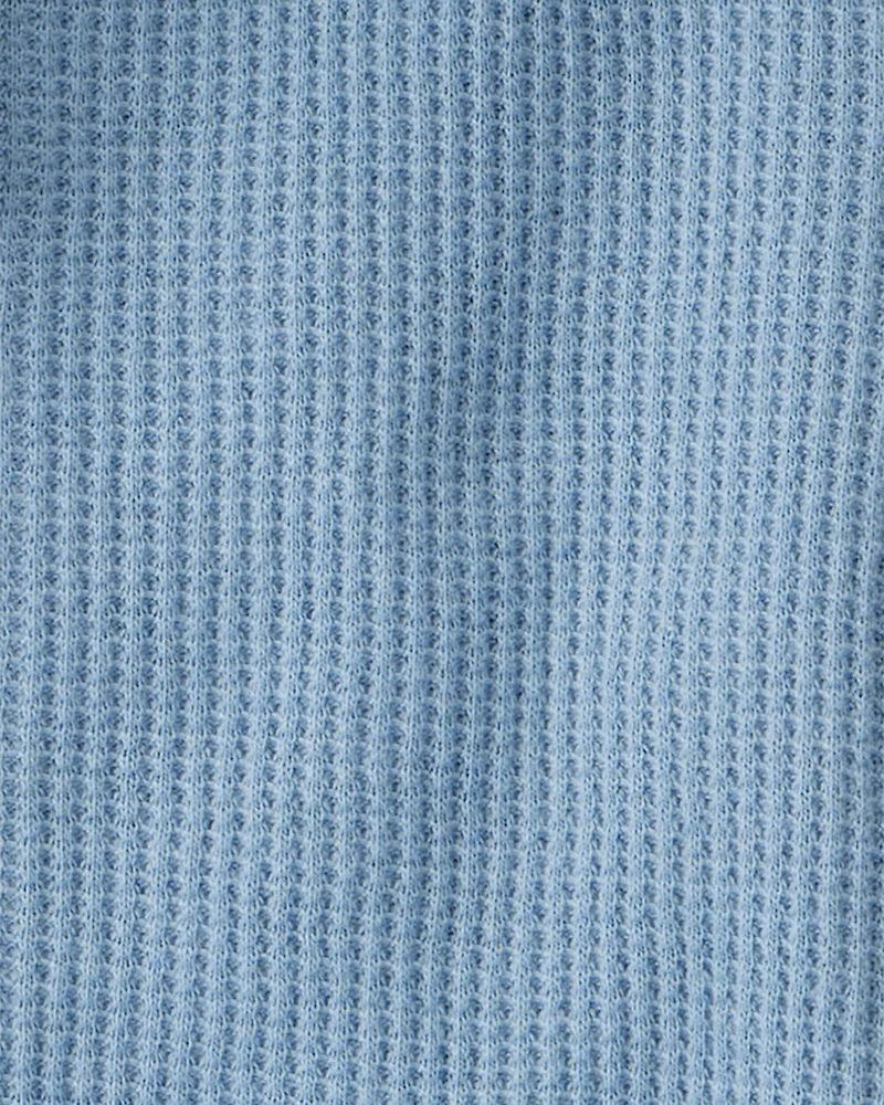 Baby 3-Piece Dinosaur Thermal Little Jacket Set - Blue/Heather