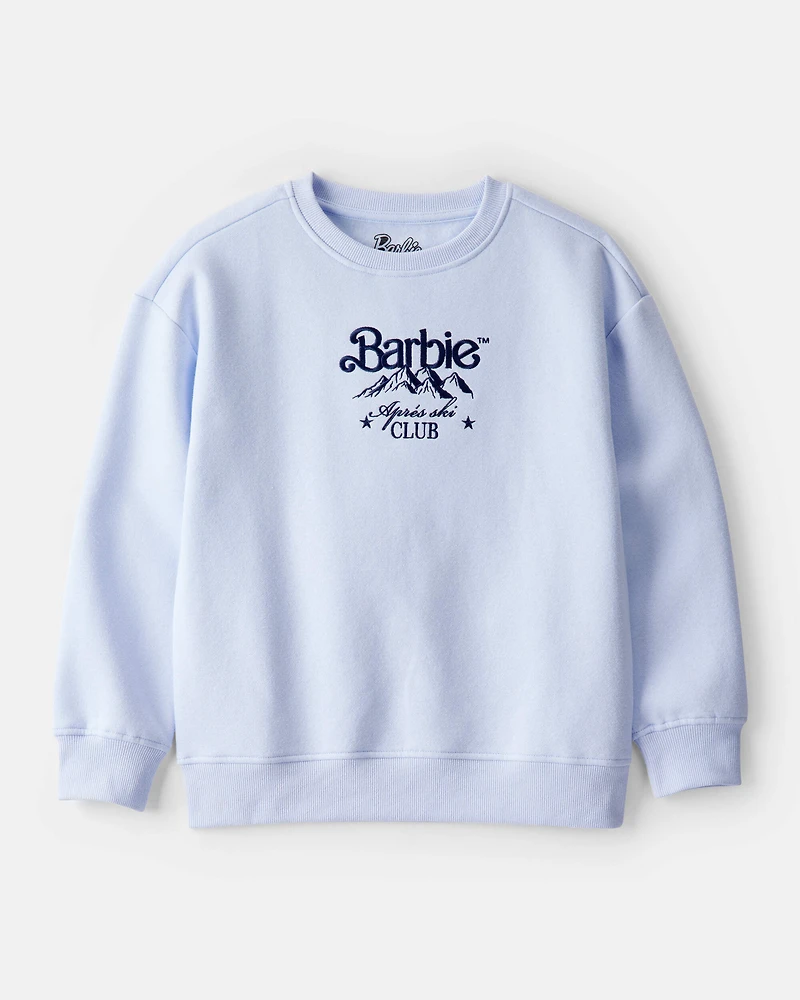 Girls 2-Piece Barbie Sweatshirt & Ski Pants Set - Blue