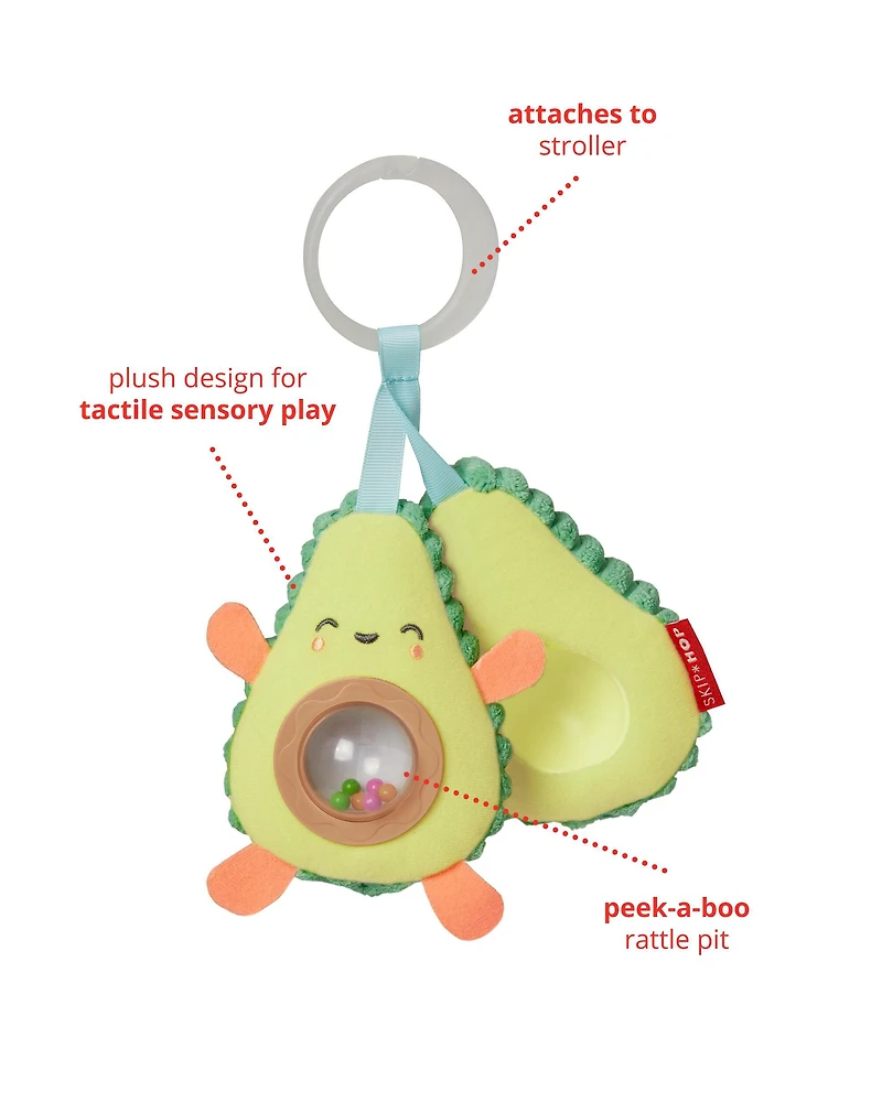 Farmstand Avocado Baby Stroller Toy
