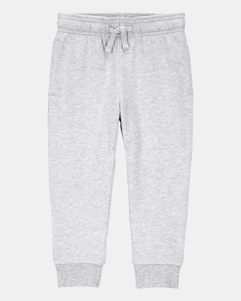 Toddler Boy Pull-On Drawstring Joggers - Grey