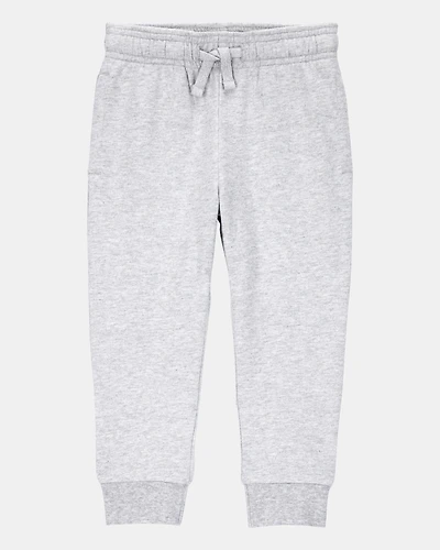 Toddler Boy Pull-On Drawstring Joggers - Grey