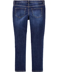 Kid Dark Wash Plus-Fit Skinny-Leg Jeans