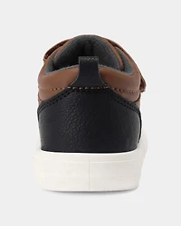Toddler Boy High-Top Casual Shoes - Brown