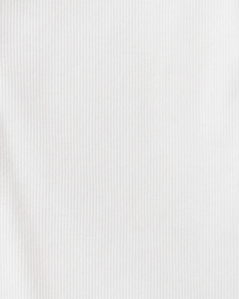 Kid 2-Piece Button-Front Cardigan & Floral Skort Set - White/Gold