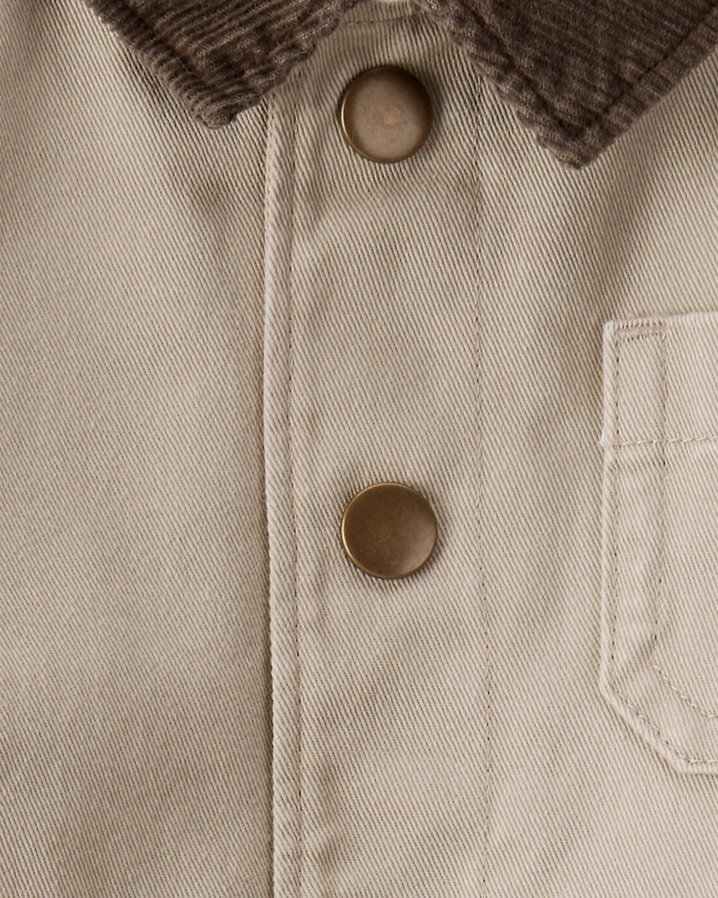 Baby Organic Cotton Twill Barn Jacket
