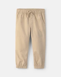 Toddler Boy Canvas Pull-On Pants - Khaki