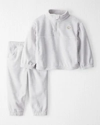 Toddler 2-Piece Recycled Microfleece Set - Grey