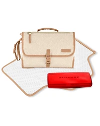 Pronto Signature Changing Station - Beige Swirl Dot