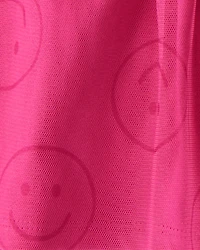Toddler Girl Smile Long-Sleeve Top & Tulle Skort Set - Grey/Pink