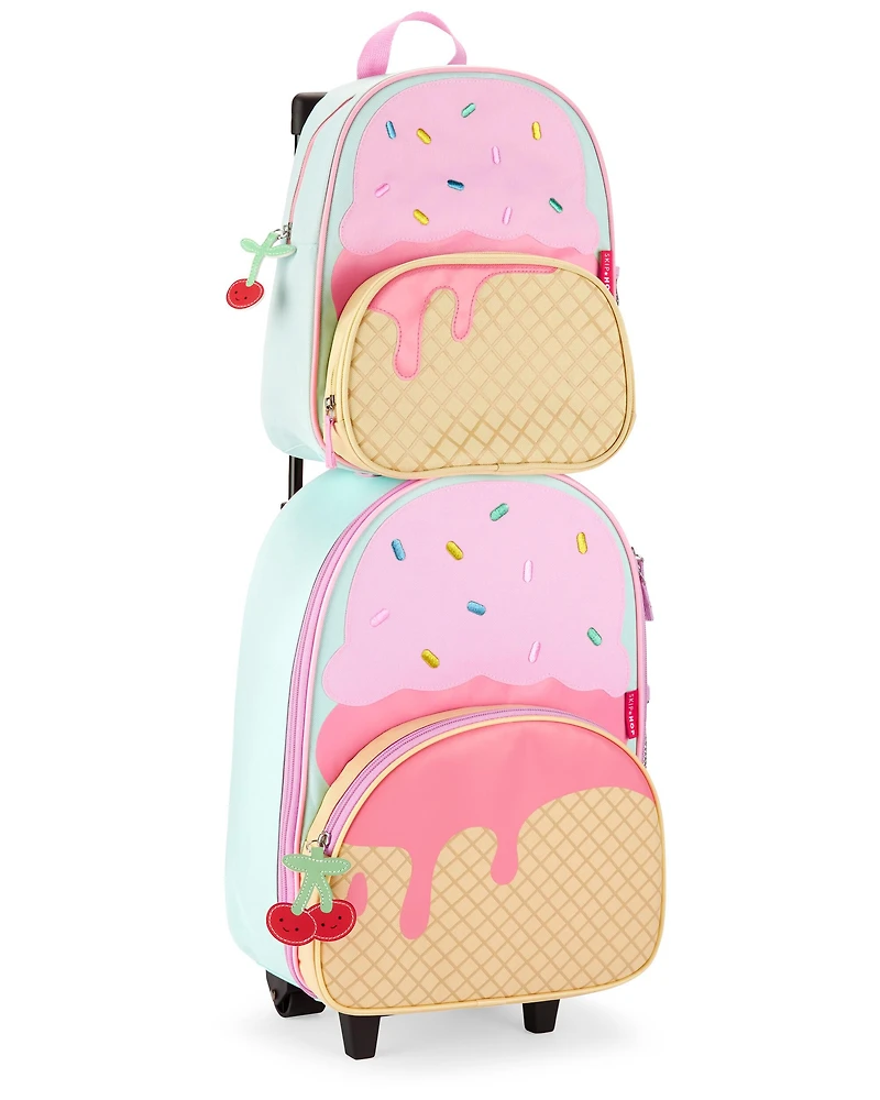 Spark Style Kids Carry On Rolling Luggage - Ice Cream