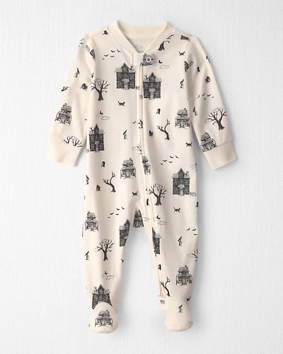 Baby Organic Cotton Sleep & Play Pajamas in Spooky Village