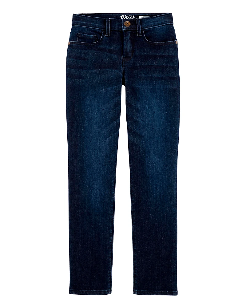 Kid Dark Wash Slim-Fit Skinny-Leg Jeans