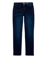 Kid Dark Wash Slim-Fit Skinny-Leg Jeans