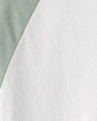 Kid Colorblock T-Shirt - Green/White