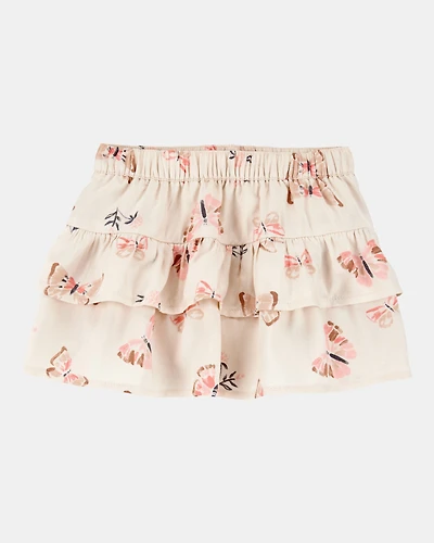 Baby Butterfly Pull-On Ruffle Skort