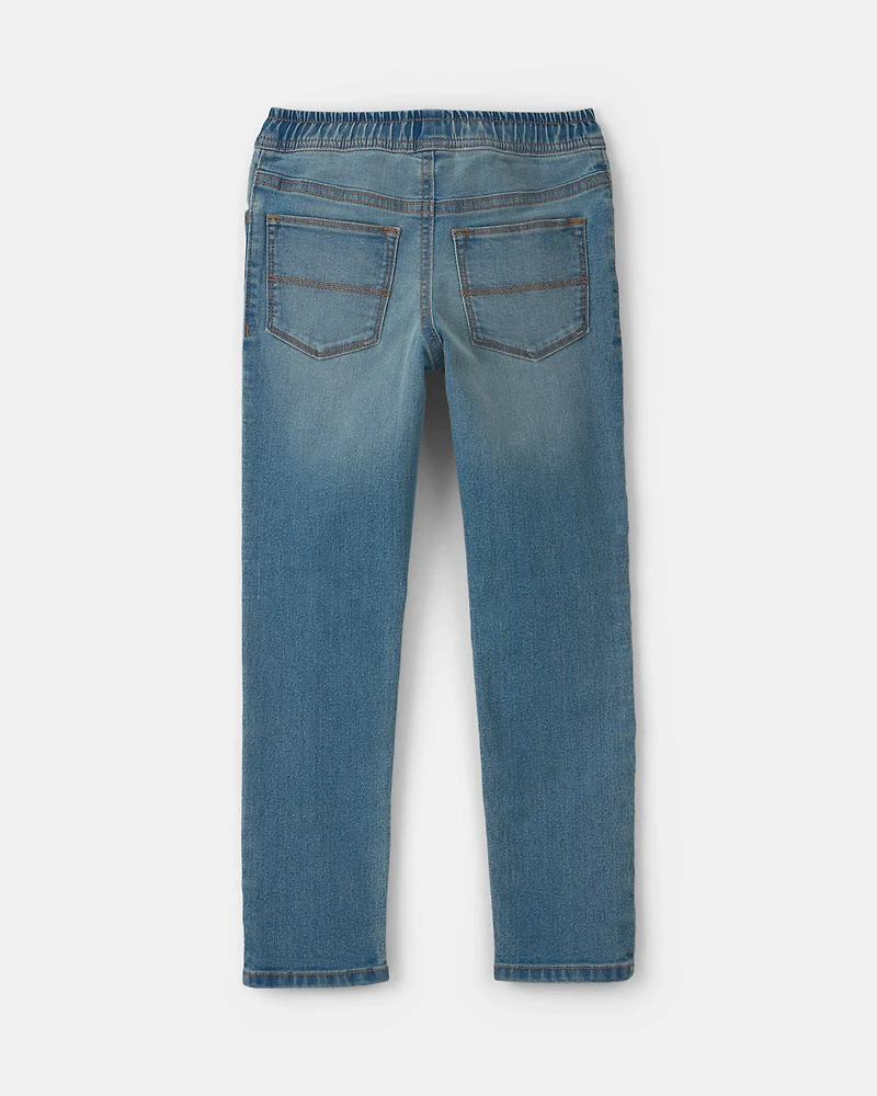 Boys Denim Straight Jeans - Medium Wash