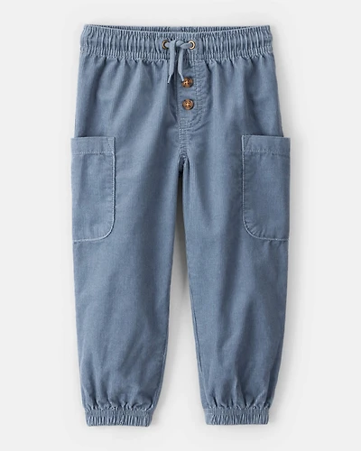Toddler Boy Corduroy Joggers - Blue