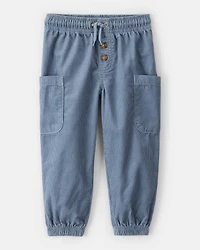 Toddler Boy Corduroy Joggers - Blue