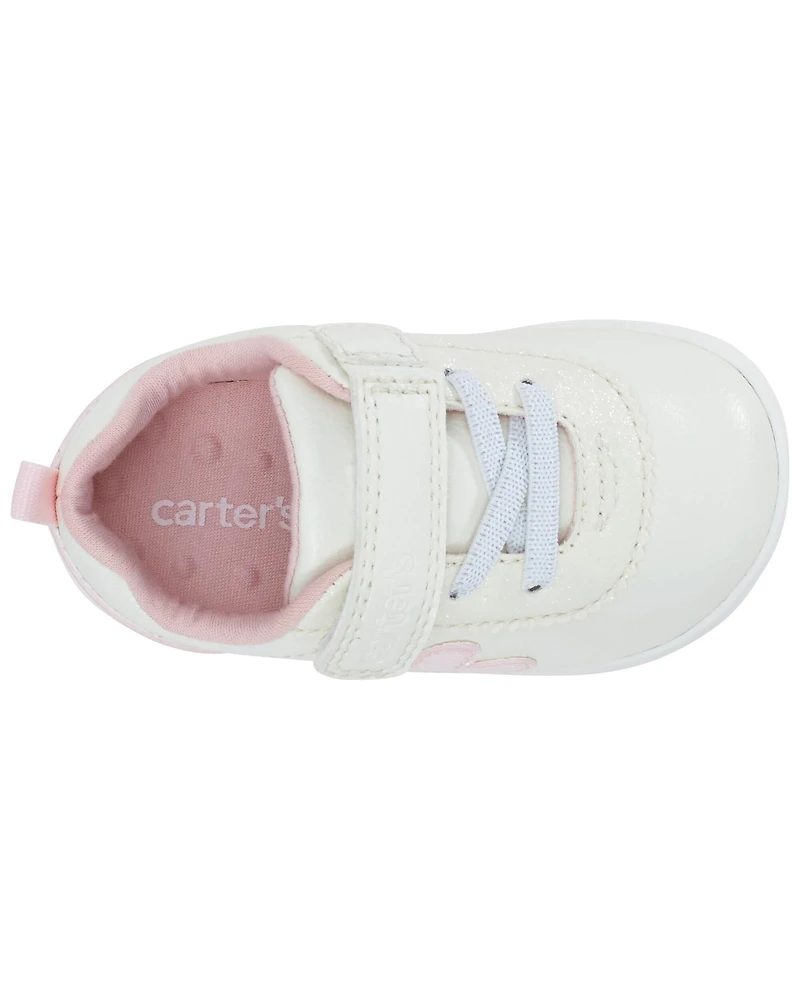 Every Step® First Walker  Flower Casual Sneakers - White