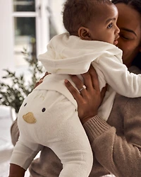 Baby 3-Piece Duck Little Cardigan Set - Ivory