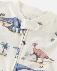 Baby Dinosaur Print Organic Cotton Sleep & Play Pajamas