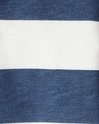 Baby Organic Cotton Henley Top in Stripes