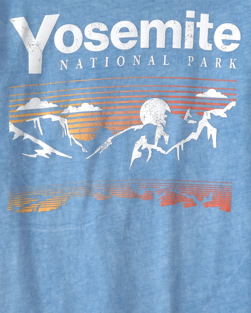 Boys Yosemite Graphic Tee - Blue