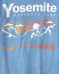 Boys Yosemite Graphic Tee - Blue