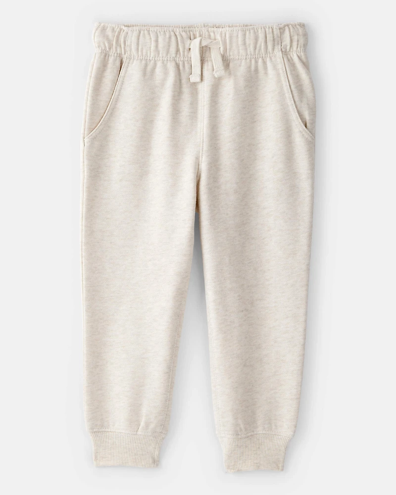 Toddler Boy DayDream Fleece Joggers - Cream