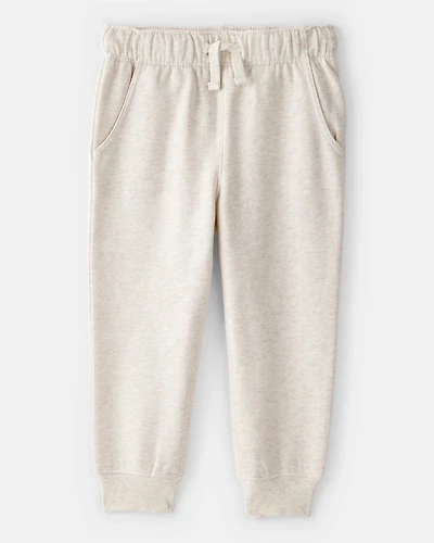 Toddler Boy DayDream Fleece Joggers - Cream