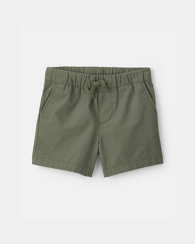 Baby Boy Canvas Shorts - Green