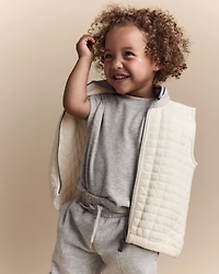 Toddler Girl Dolman-Sleeve Miriam Tee - Heather Grey