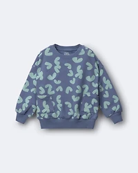 Toddler Otter Sweatshirt™ with Pockets in Abstract Print - Slate Blue