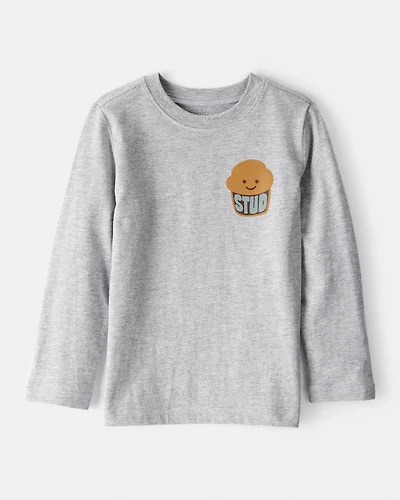Toddler Boy Stud Muffin Long-Sleeve Graphic Tee - Grey