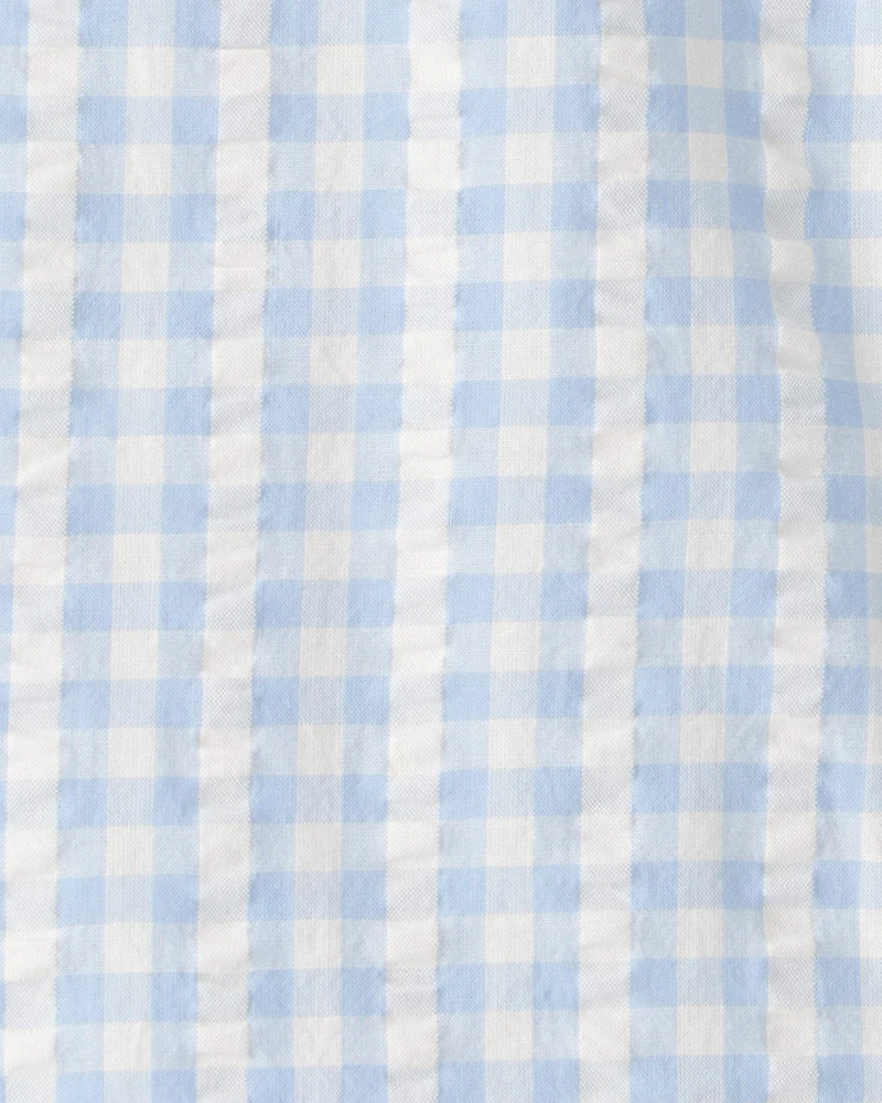Toddler Boy Seersucker Button-Front Shirt Made with Organic Cotton