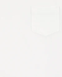 Toddler Boy Pocket Tank - White