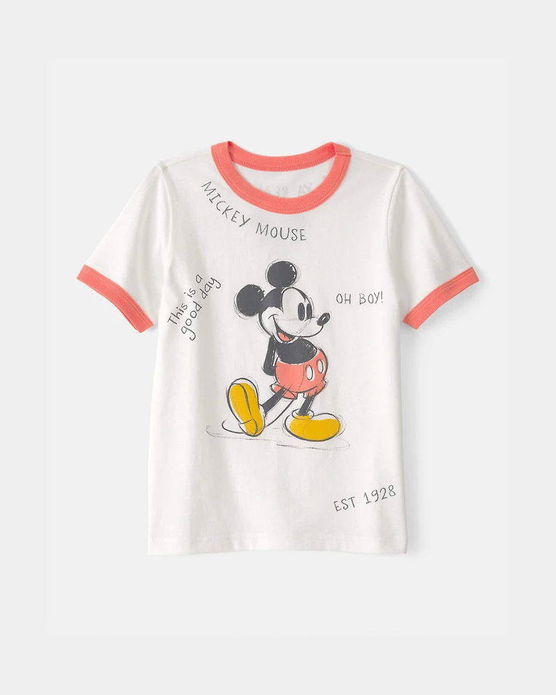 Toddler Disney© Mickey Mouse Graphic Tee - White