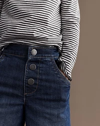 Toddler Girl Wide-Leg Pants in Denim - Blue