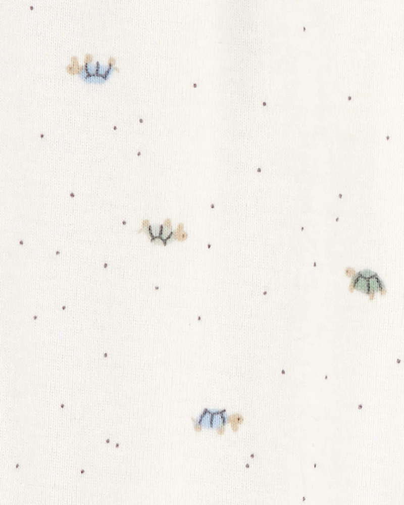 Baby Boy 2-Pack 2-Way Zip Cotton Sleep & Play Pajamas - Blue/White