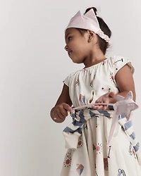 Toddler Girl 2-Pack Glitter Crown & Wand Set - Pink