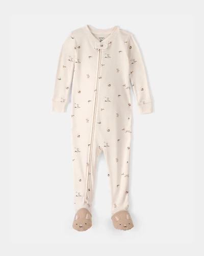 Baby Easter Bunny 100% Cotton Snug Fit 1-Piece Pajama - Cream