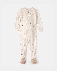 Baby Easter Bunny 100% Cotton Snug Fit 1-Piece Pajama - Cream