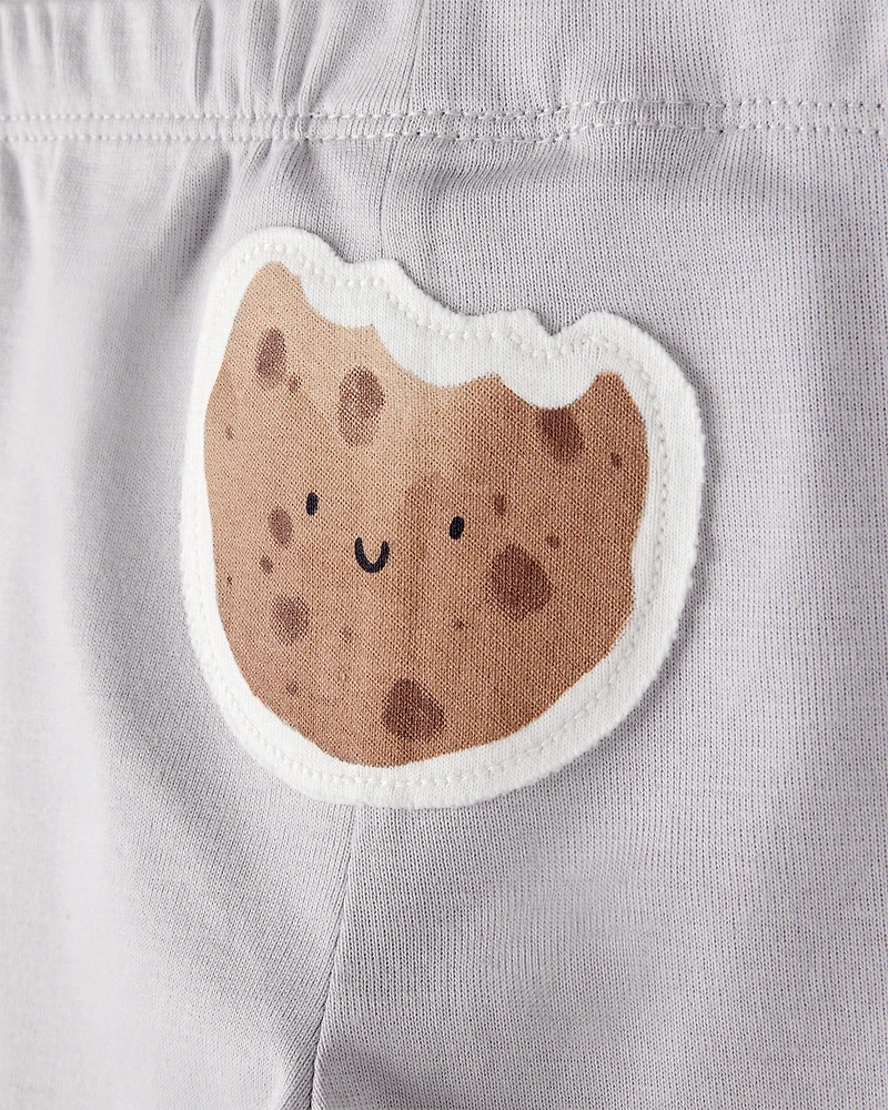 Baby 3-Piece Milk & Cookies Little Character Set® - Grey