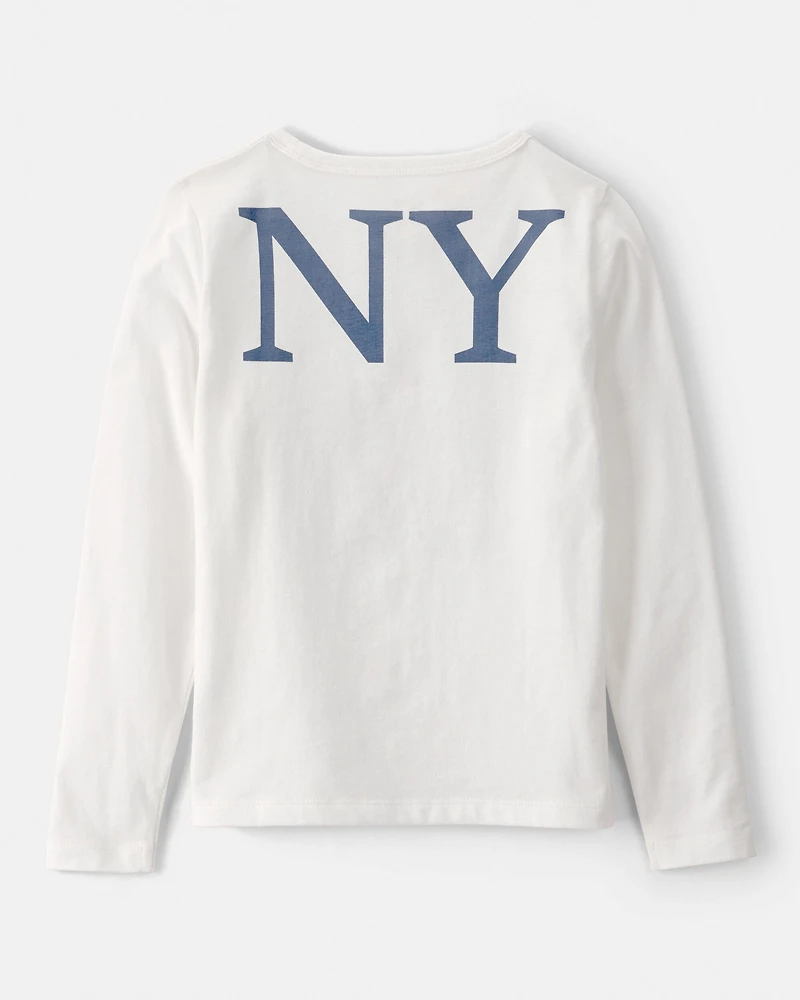 Girls Care Bear Long-Sleeve Top - White