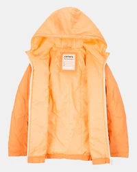 Girls Midweight Athletic Jacket - Orange