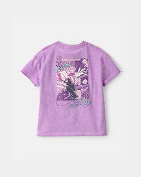 Toddler Girl Ghost-Spider Graphic Tee - Purple
