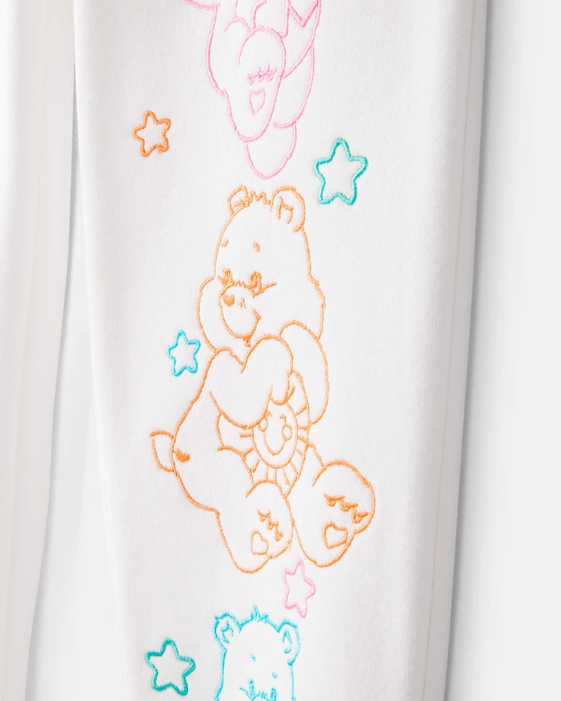 Girls Care Bears Active Pants - White
